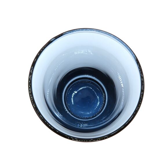 Vintage Set of 10 Libbey Smokey Blue Bolero Beverage Glass Tumblers 12oz MCM - Picture 8 of 10